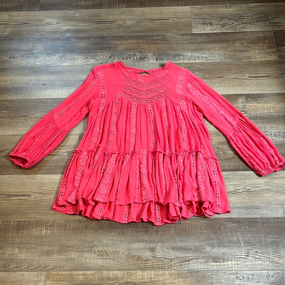 Free People Pink Blouse